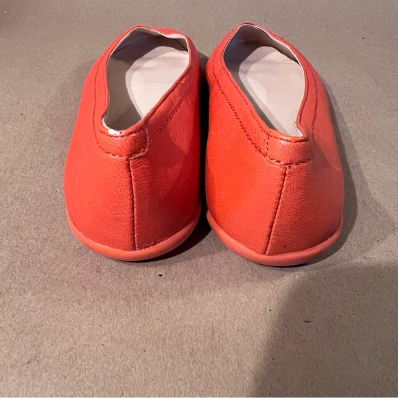 Nine West Orange Genuine Leather NWZARONG Ballet Flats Almond Toe Women’s US 5 M - Picture 4 of 10